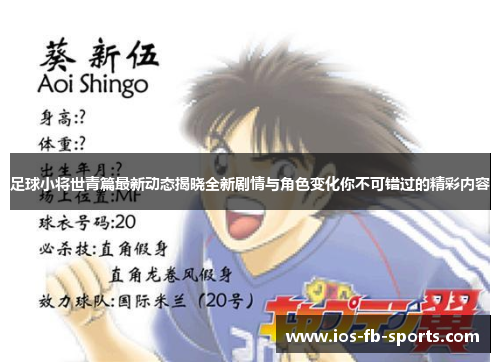 足球小将世青篇最新动态揭晓全新剧情与角色变化你不可错过的精彩内容